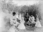 Free Picture of Cheyenne Indian Girls With Toys