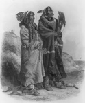 Free Picture of Mandan Indians, Sih-chida and Mahchsi-Karehde
