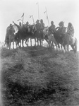 Free Picture of 8 Crow Native Americans on Horseback