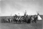 Free Picture of Apsaroke Native Americans on Horses