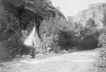 Free Picture of Crow Indian Camp on River’s Bank