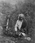Free Picture of Two Crow Indians Smoking