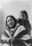 Free Picture of Eagle Feather With Baby, Sioux Indians