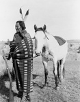 Free Picture of Sioux Indian, Crow Dog, With Horse