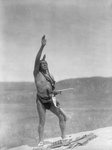 Free Picture of Dakota Indian Man With Arm Towards Sky