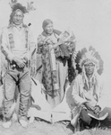 Free Picture of Sioux Indians, Grey Eagle and Family, Near Tipi