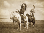 Free Picture of Three Sioux Chiefs on Horses