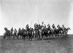 Free Picture of Brule Indian War Party on Horses