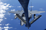 Free Picture of KC-135 Stratotanker Fueling a F-15K Eagle