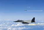 Free Picture of F-15 Eagles Firing AIM-7 Sparrow Missiles