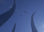 Free Picture of Air Force Thunderbirds Over Air Force Memorial