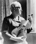 Free Picture of Dr. Apgar Holding Violin