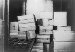 Free Picture of Cases of Confiscated Whiskey During Prohibition