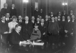 Free Picture of Governor Norbeck Signing the "Bone Dry" Law