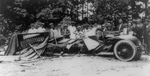 Free Picture of Bootlegger Car Wrecked During Prohibition