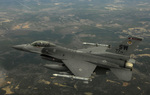 Free Picture of F-16CJ Fighting Falcon in Flight, Military Aircraft