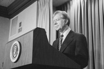 Free Picture of Jimmy Carter Giving a Speech Regarding the Iran Hostage Crisis