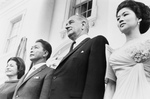 Free Picture of Lady Bird and Lyndon Johnson With President and Mrs. Ferdinand Marcos