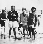 Free Picture of Children on the Beach at Coney Island