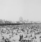 Free Picture of Crowded Coney Island Beach