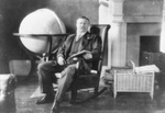 Free Picture of Roosevelt by a Globe