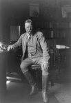 Free Picture of President Roosevelt in His Library