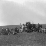 Free Picture of Theodore Roosevelt Hunting Party Eating
