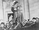 Free Picture of Theodore Roosevelt Waving Hat