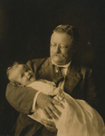 Free Picture of Theodore Roosevelt Holding Kermit Roosevelt Jr