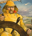 Free Picture of Theodore Roosevelt Steering a Ship