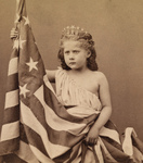Free Picture of Fontinelle Weller Holding Flag