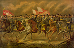 Free Picture of Grant and Generals on Horses