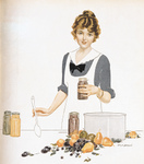 Free Picture of Woman Canning Fruit