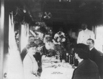 Free Picture of Sarah Bernhardt in Dining Car
