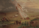 Free Picture of Figure of America Guiding Pioneers