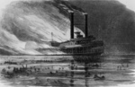 Free Picture of Sultana Steamboat on Fire
