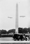 Free Picture of US Army Blimps Over Washington Monument