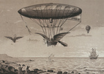 Free Picture of Airship by Ocean