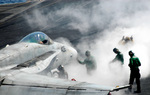 Free Picture of Steam on Aircraft Carrier