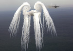 Free Picture of Smoke Angel Cloud From a C-17 Globemaster III