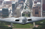 Free Picture of B-2 Stealth Bomber and St Louis