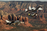 Free Picture of Military Aircraft Over Sedona, AZ