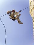 Free Picture of Soldier on Rock Wall