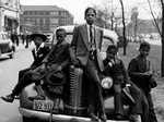 Free Picture of African American Boys on a Car
