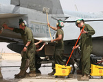 Free Picture of Washing Military Aircraft