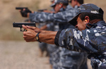 Free Picture of Iraqi Police Shooting Weapons