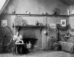 Free Picture of Frances Benjamin Johnston With Spinning Wheel