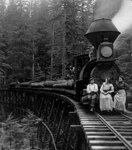 Free Picture of People on a Logging Train