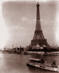 Free Picture of Tourist Boat by Eiffel Tower