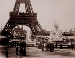 Free Picture of Fountain Coutan and Eiffel Tower